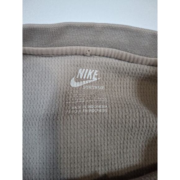 Nike Shirt Mens XXL Blue Check Vintage Thermal Waffle Kit Sportswear Y2K 90s - Picture 3 of 4